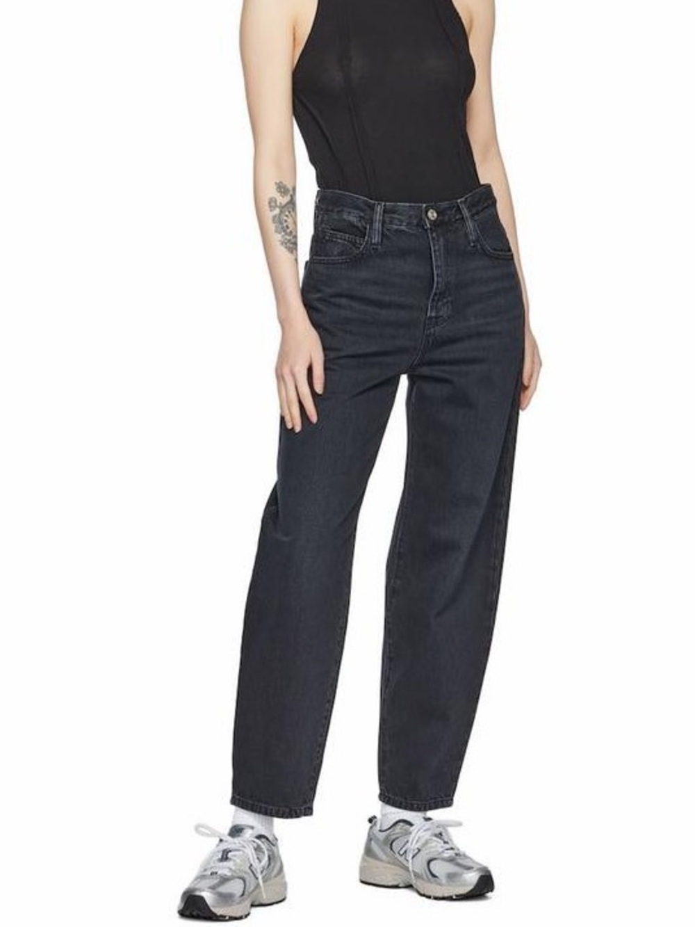 Frame Denim Ultra High Rise Barrell Jeans